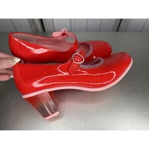 Hot Chocolate Design Chocolaticas Red Patent Lolita Mary Jane Heels Hearts EU 40